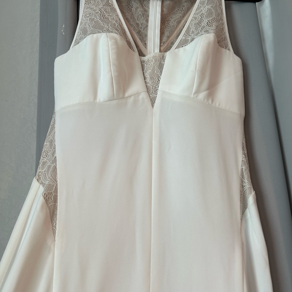 BCBG White Formal Dress